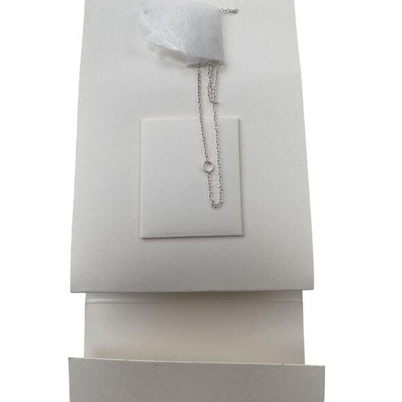 Banana Republic Sterling Silver Criss Cross Arrow Necklace - Picture 3 of 4